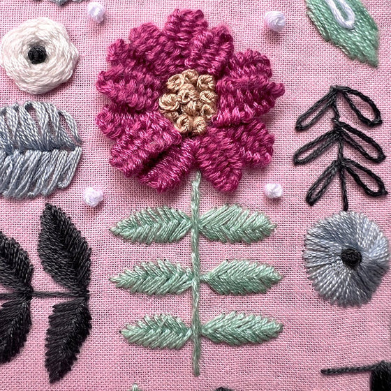 3D Flower Garden Embroidery - MakeBox & Co.
