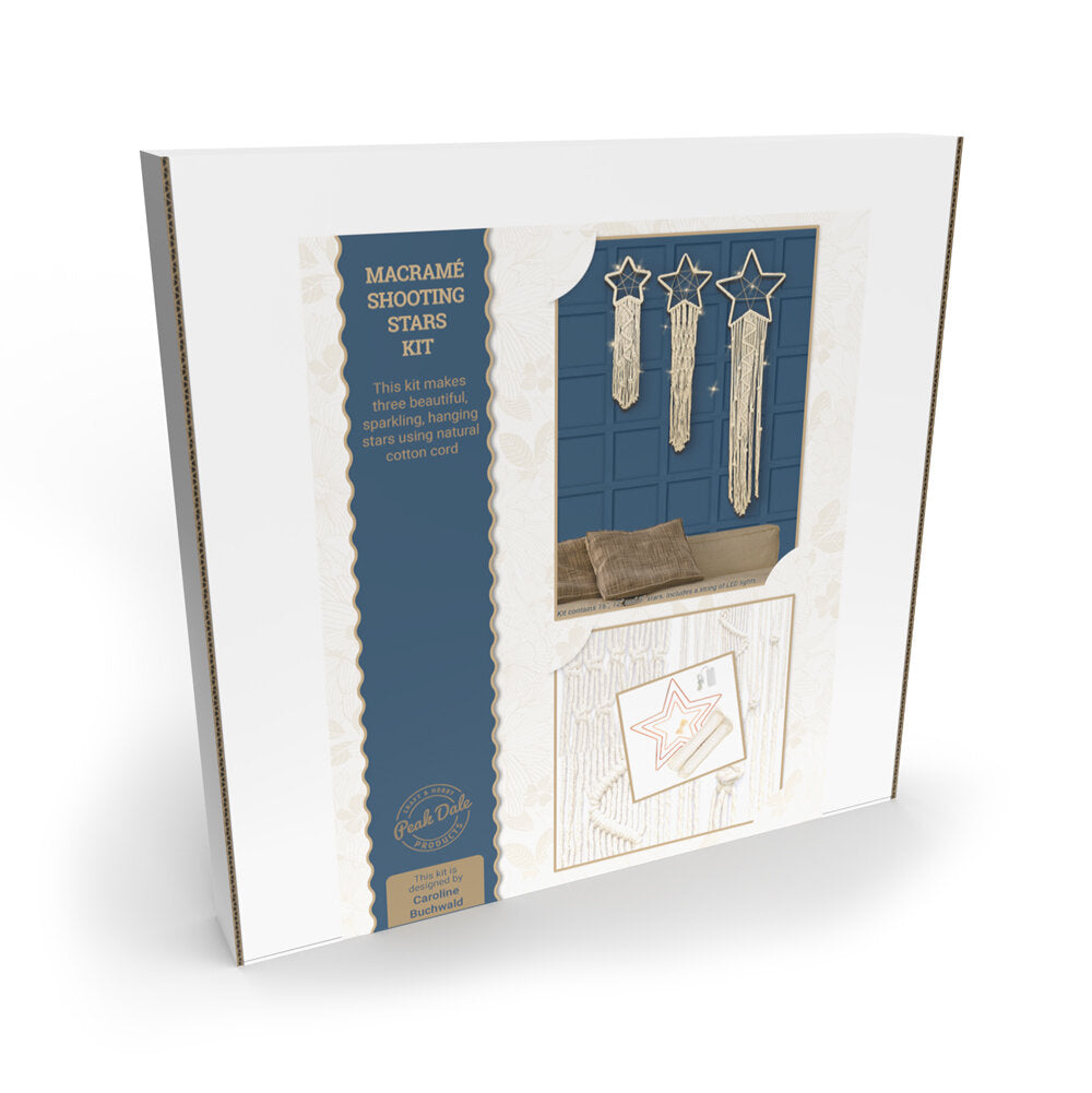 Peakdale: 3 Shooting Stars Macrame Kit