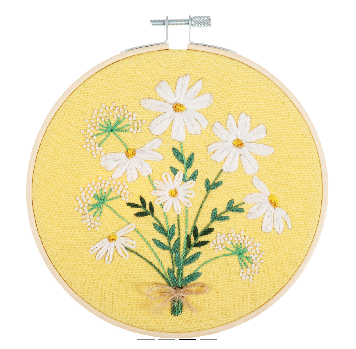 Embroidery Kit with Hoop: Daisies
