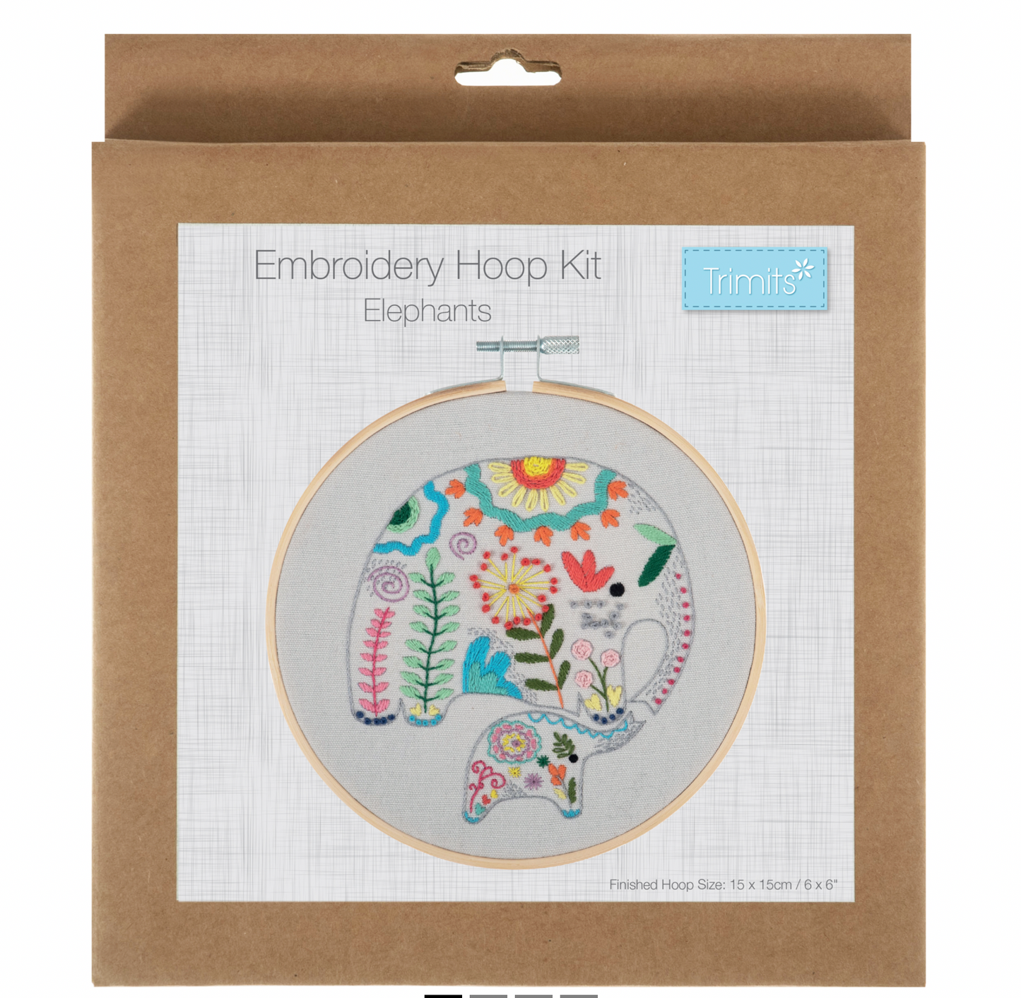 Elephants Embroidery Kit