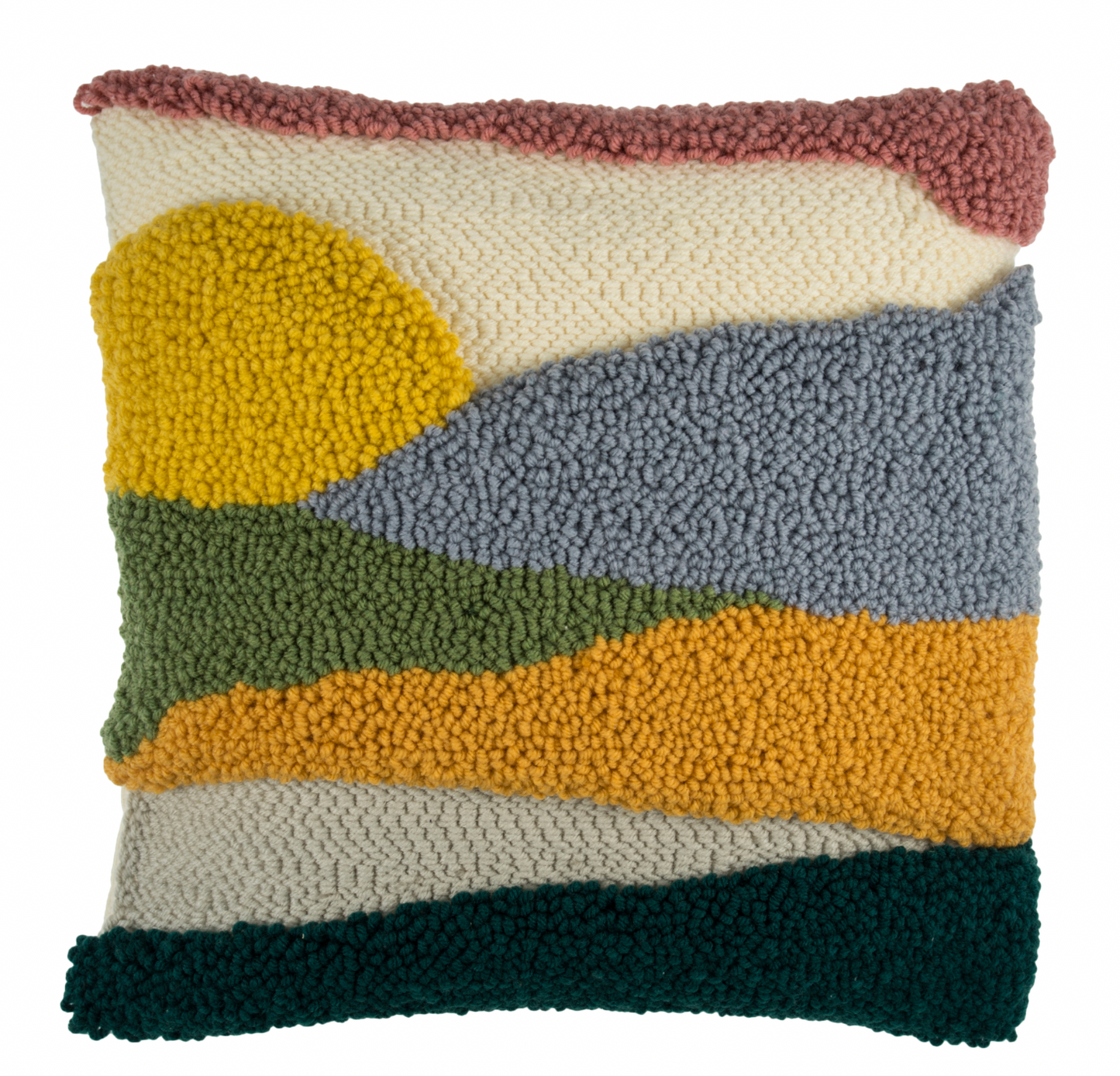 Trimits Punch Needle Cushion Cover, Sunset