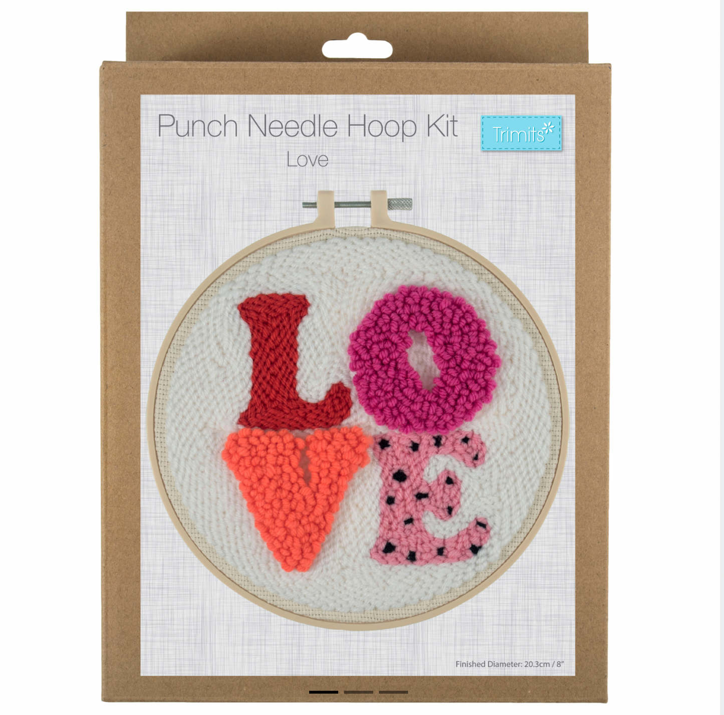 Trimits Punch Needle Hoop, LOVE