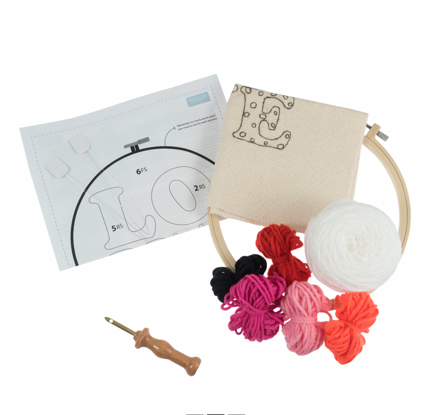 Trimits Punch Needle Hoop, LOVE