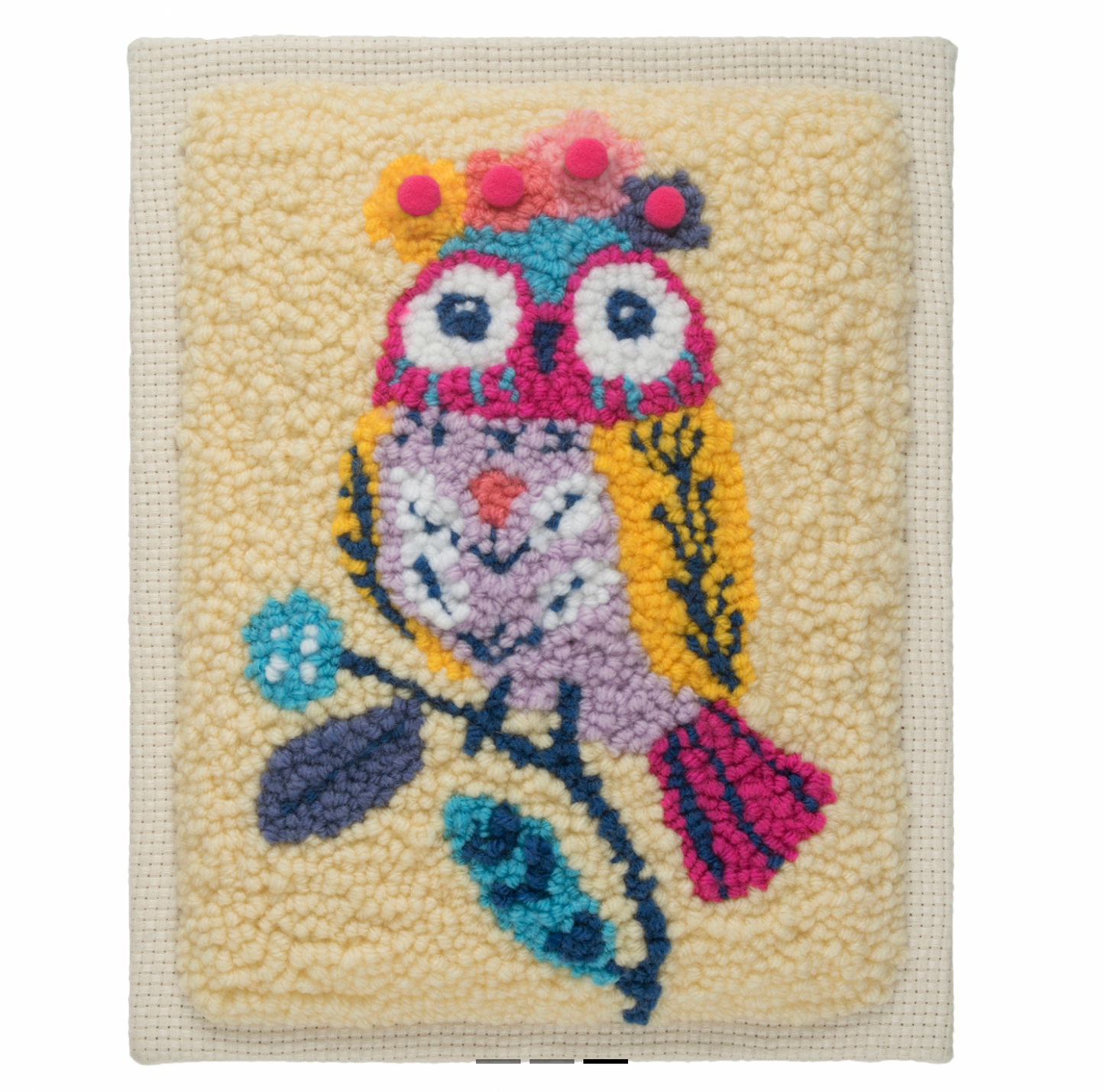 Trimits Punch Needle Owl with Frame