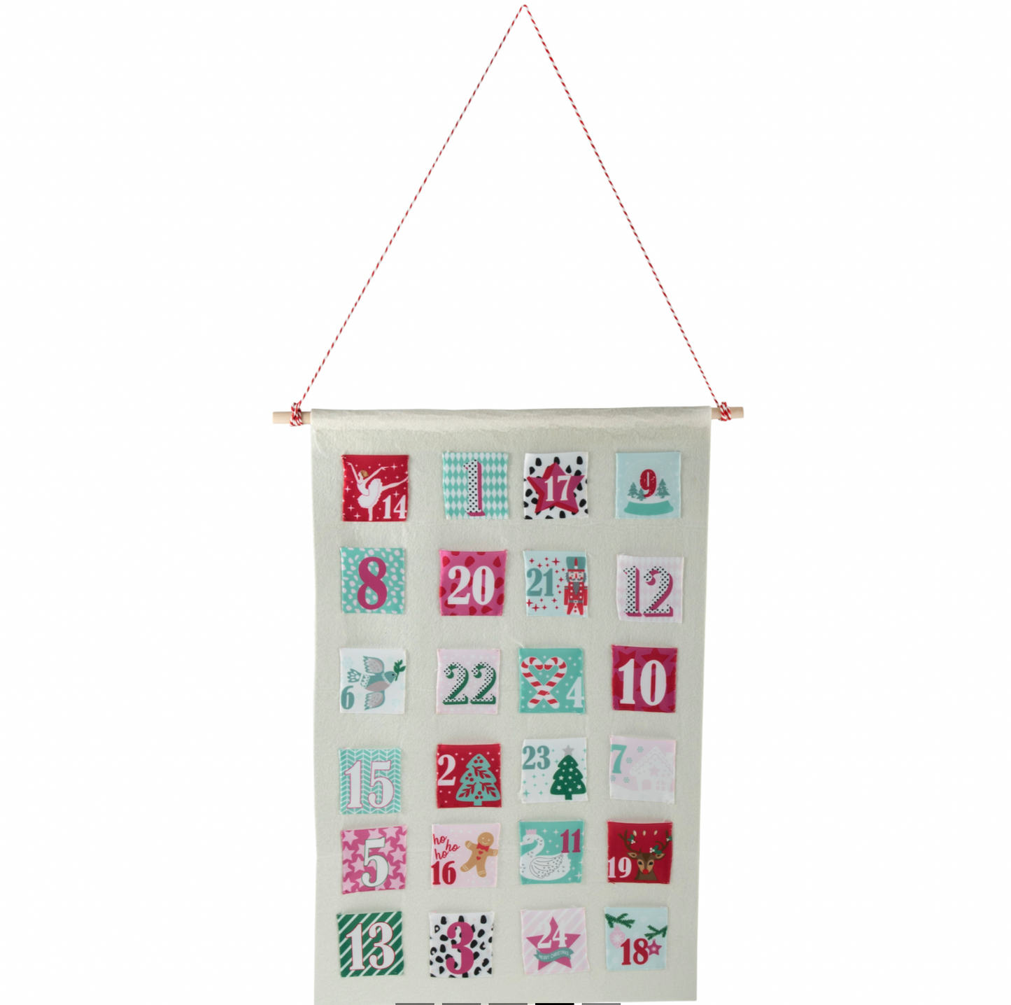 Make-Your-Own Advent Pocket Calendar, Blue