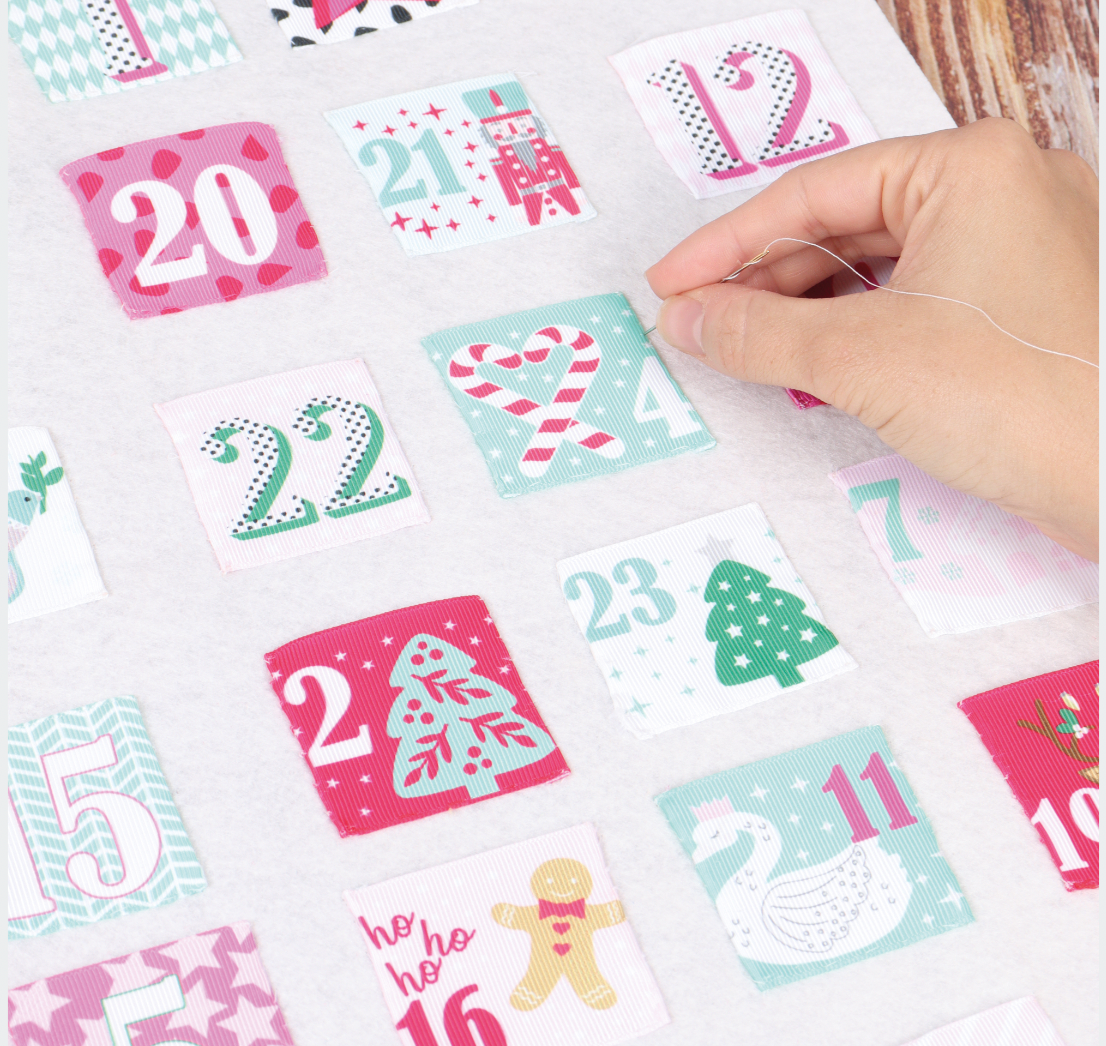 Make-Your-Own Advent Pocket Calendar, Blue