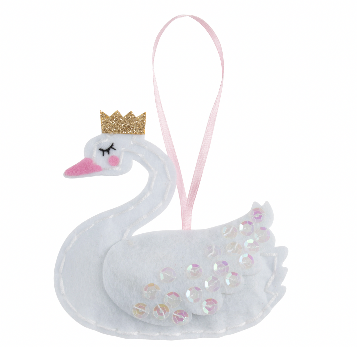 Felt Christmas Decoration Kit, Swan