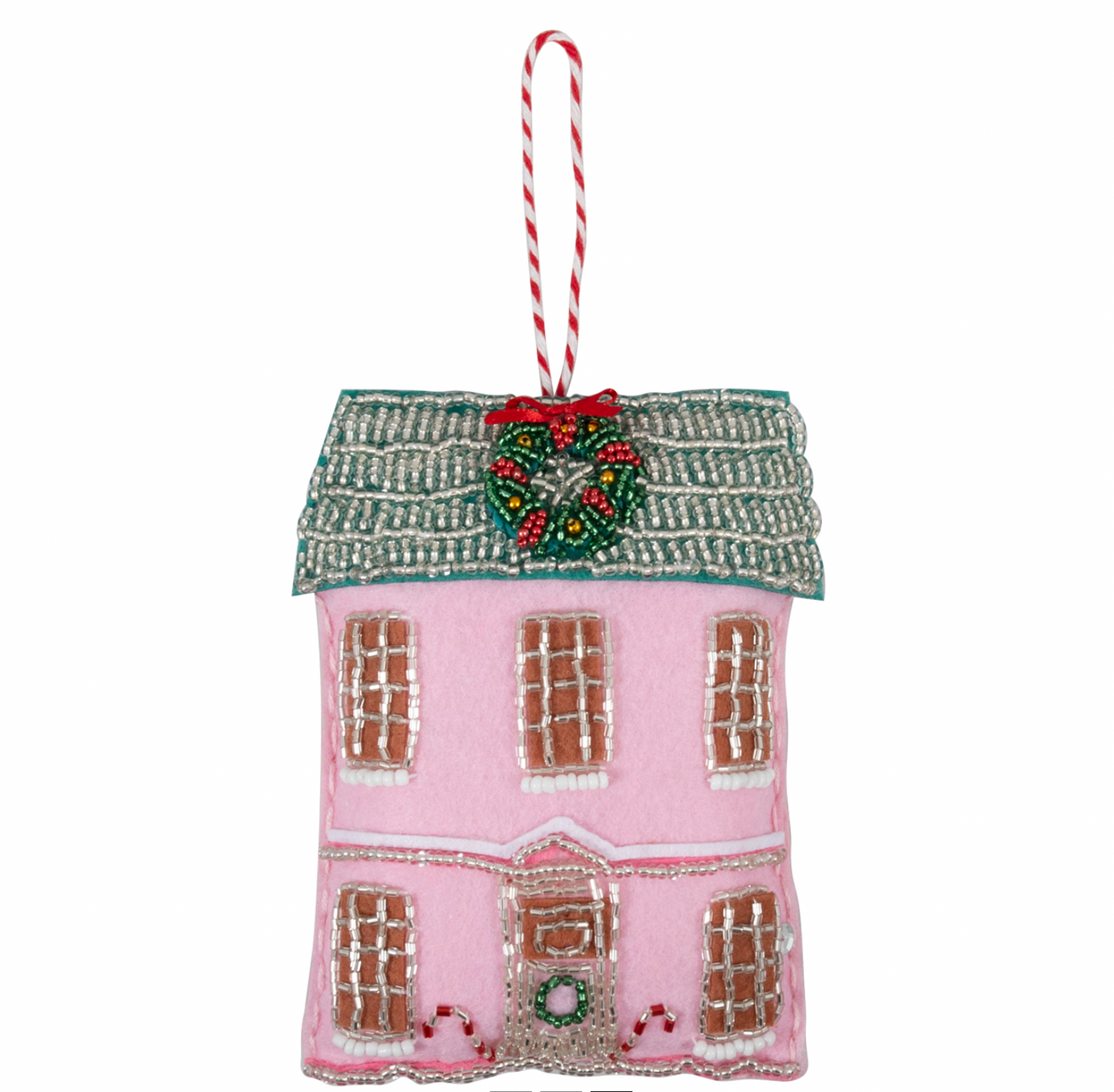 Felt Christmas Decoration Kit, Pink Festive House