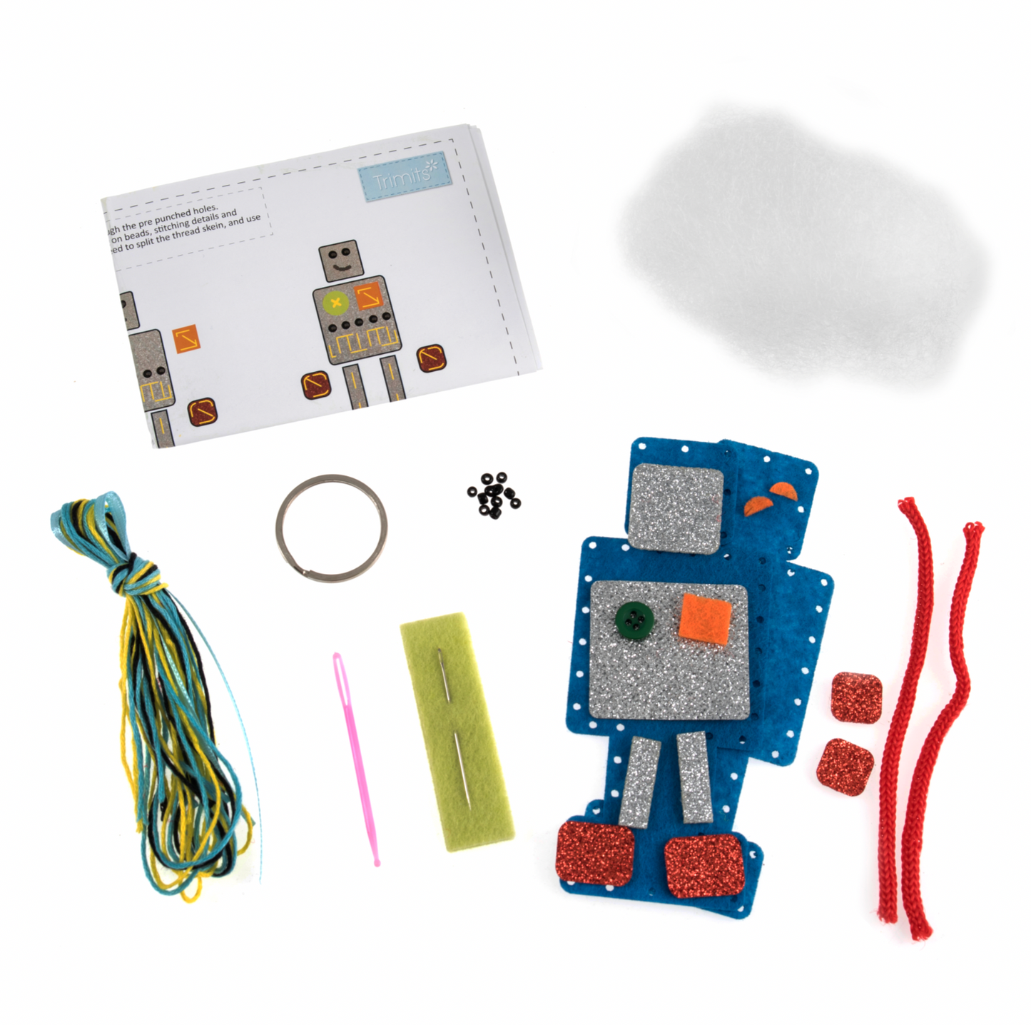 Felt Christmas Decoration Kit, Robot