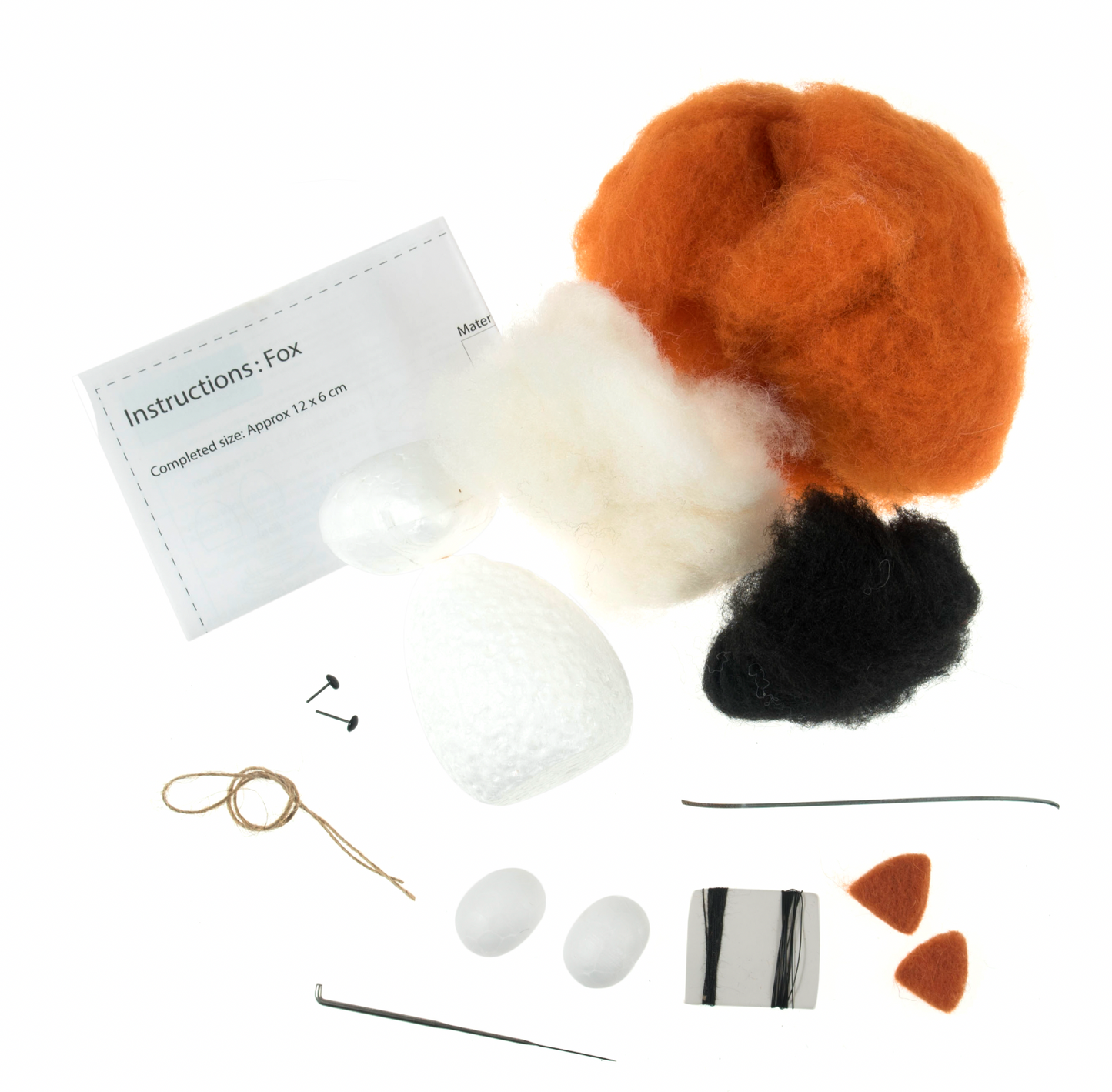 Needle Felting Decoration Kit: Fox