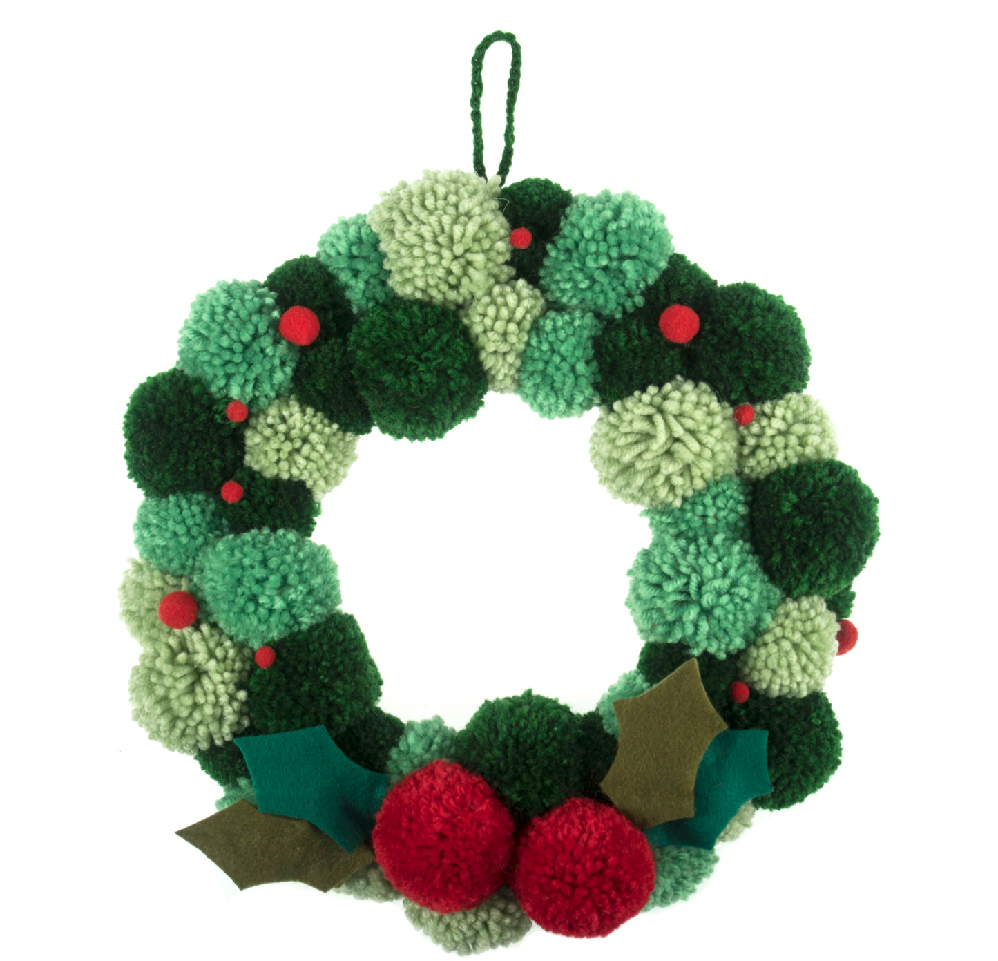 Wreath Making Kit: Pompoms, 30cm