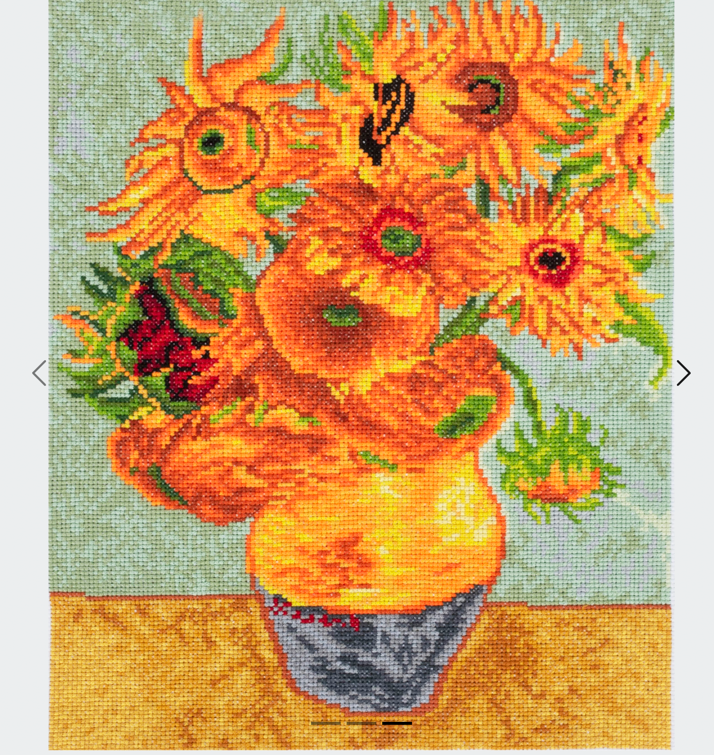Cross Stitch Kit, Large Autumn Blooms