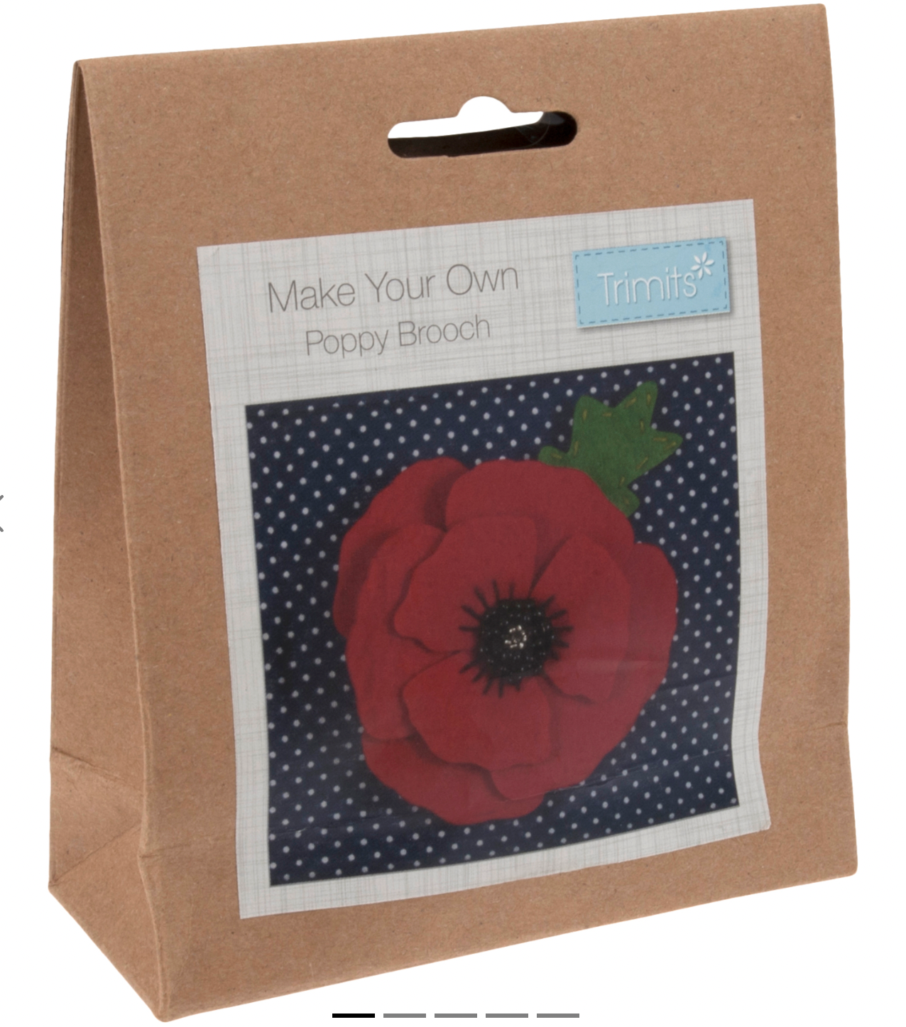 Felt Brooch Kit, Remembrance Poppy