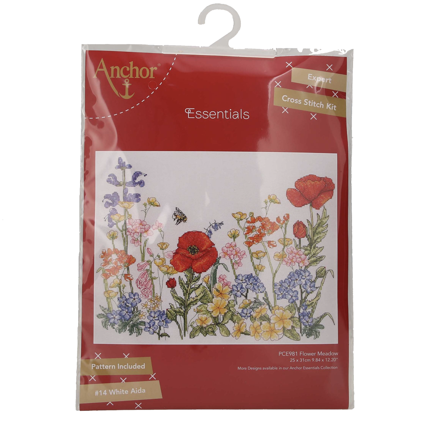 Anchor Counted Cross Stitch Kit, Floral Meadow