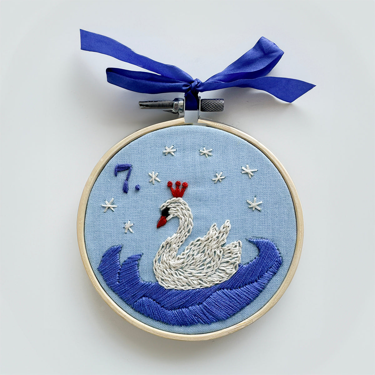 Luxury 12 Days Of Christmas Advent Embroidered Calendar