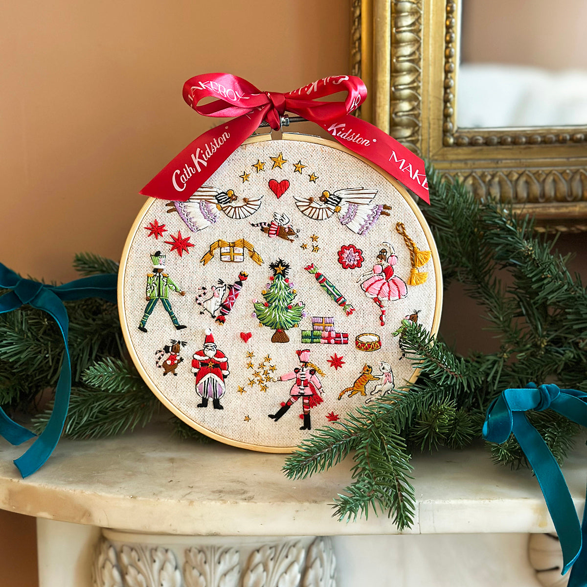 Cath Kidston Nutcracker Advent Embroidery, 8 inch