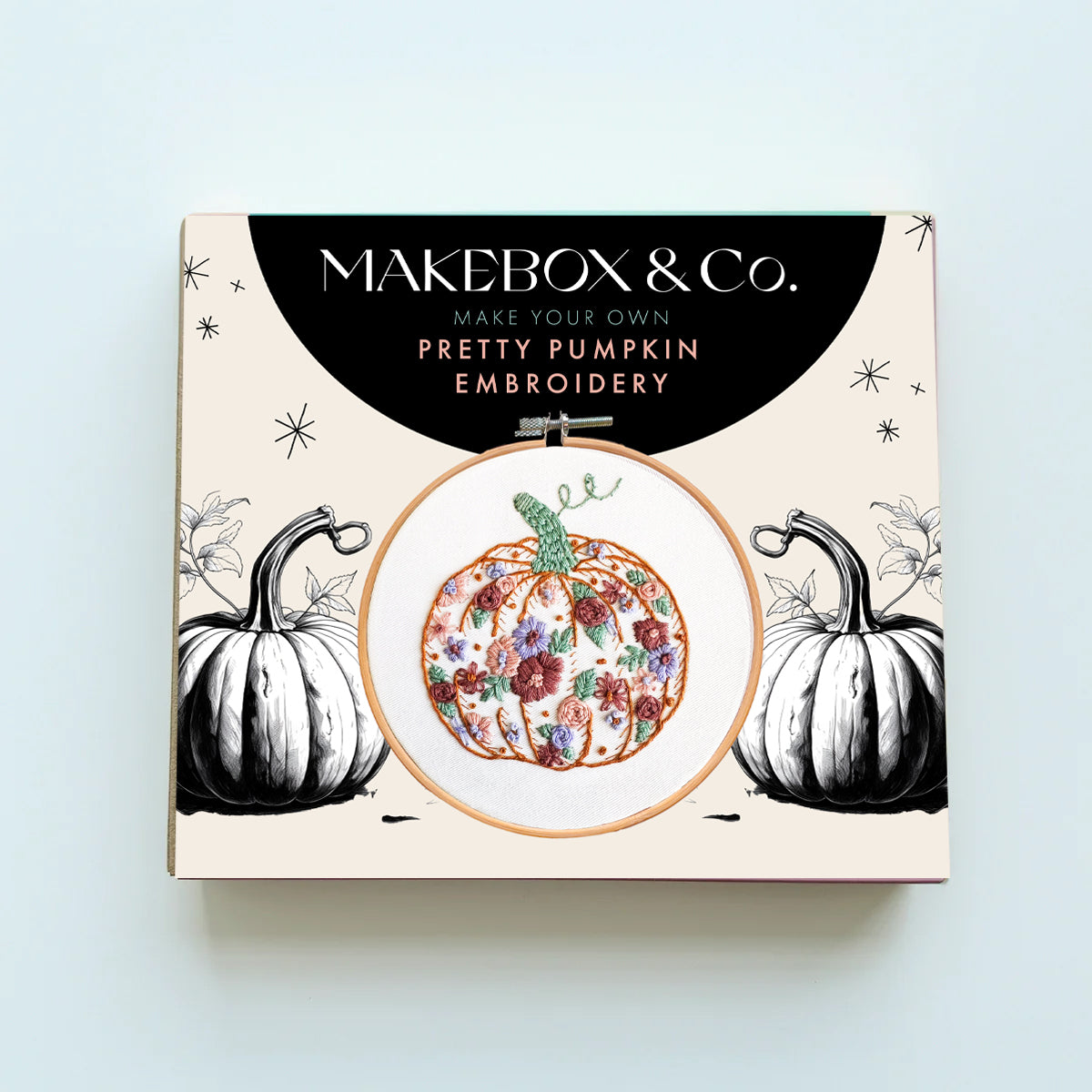 Pretty Pumpkin Embroidery – 6 inch