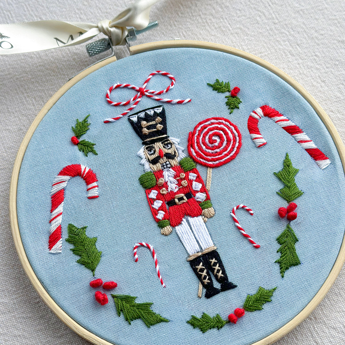 Nutcracker Embroidery, 6 inch