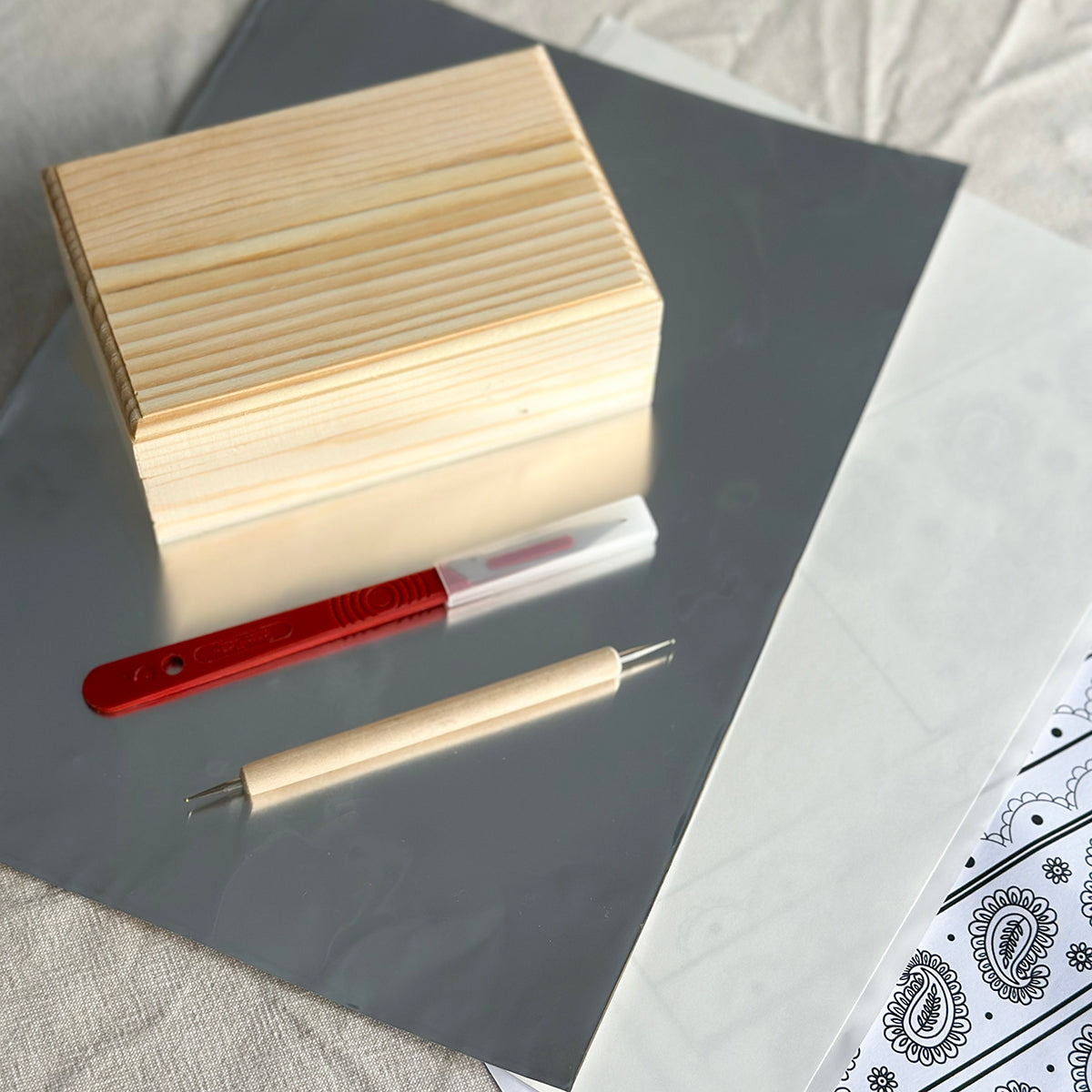 Paisley Embossed Jewellery Box