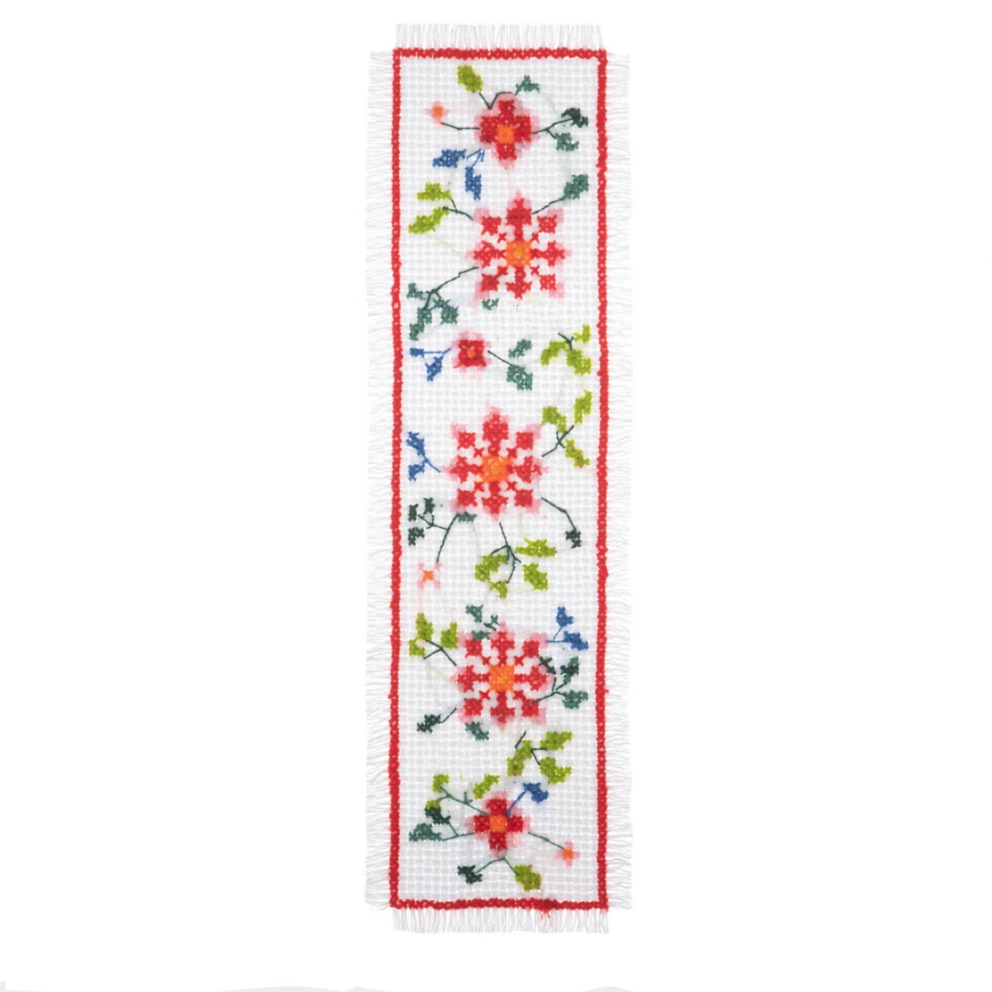 Floral Counted Cross Stitch Kit Bookmark