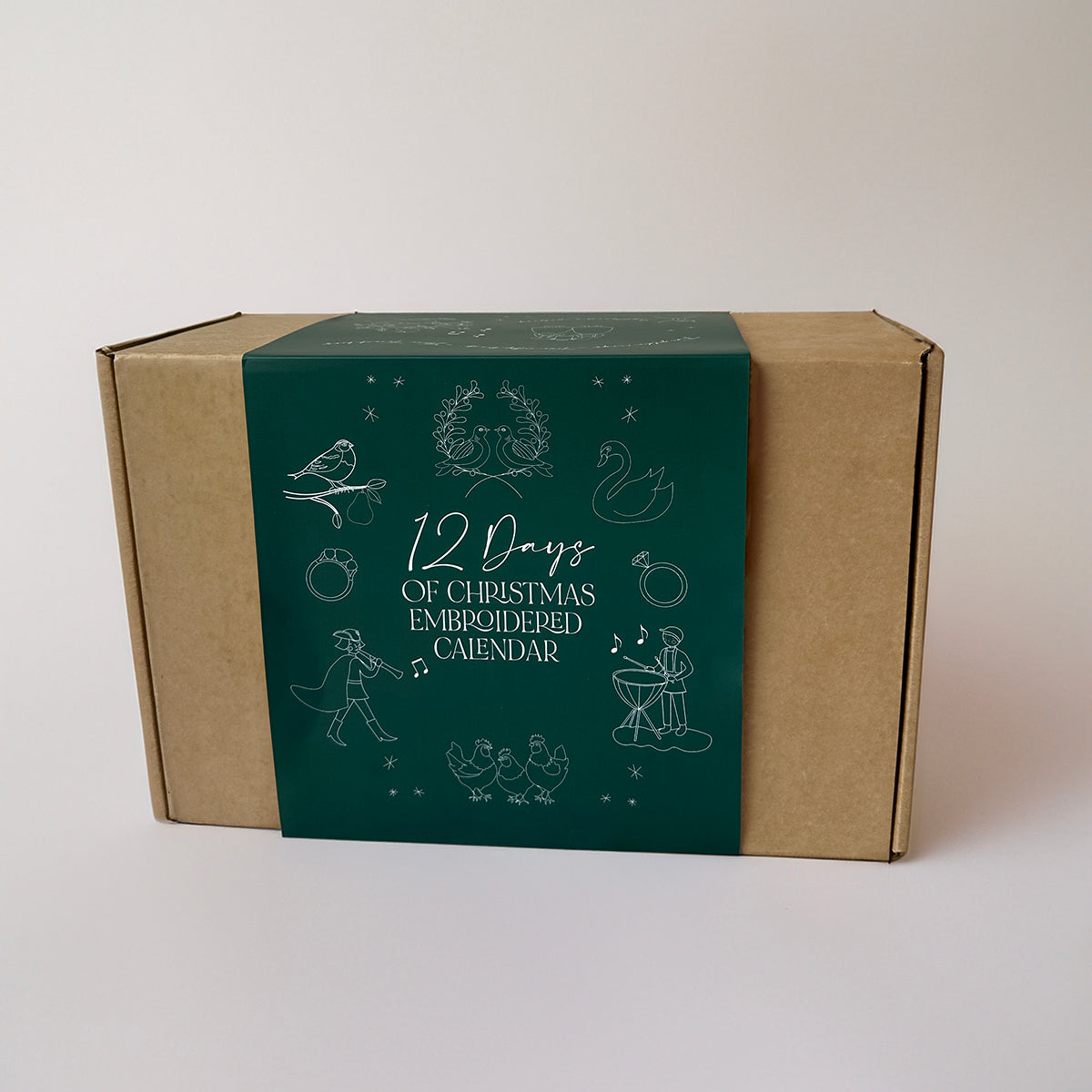 Luxury 12 Days Of Christmas Advent Embroidered Calendar