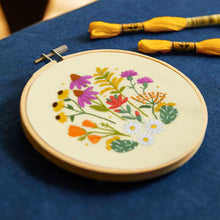  DMC Embroidery Kit with Hoop: Mediterranean Garden - MakeBox & Co.