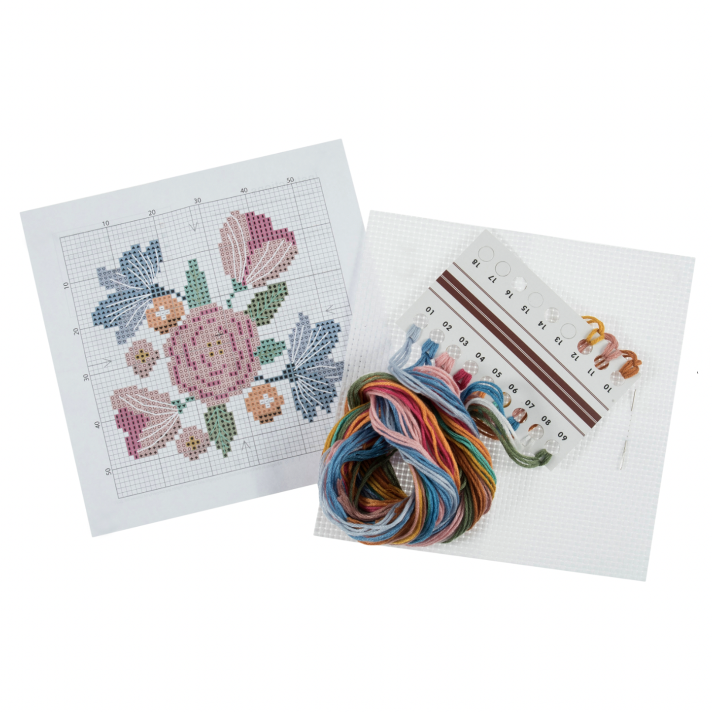 Flowers Counted Cross Stitch Kit