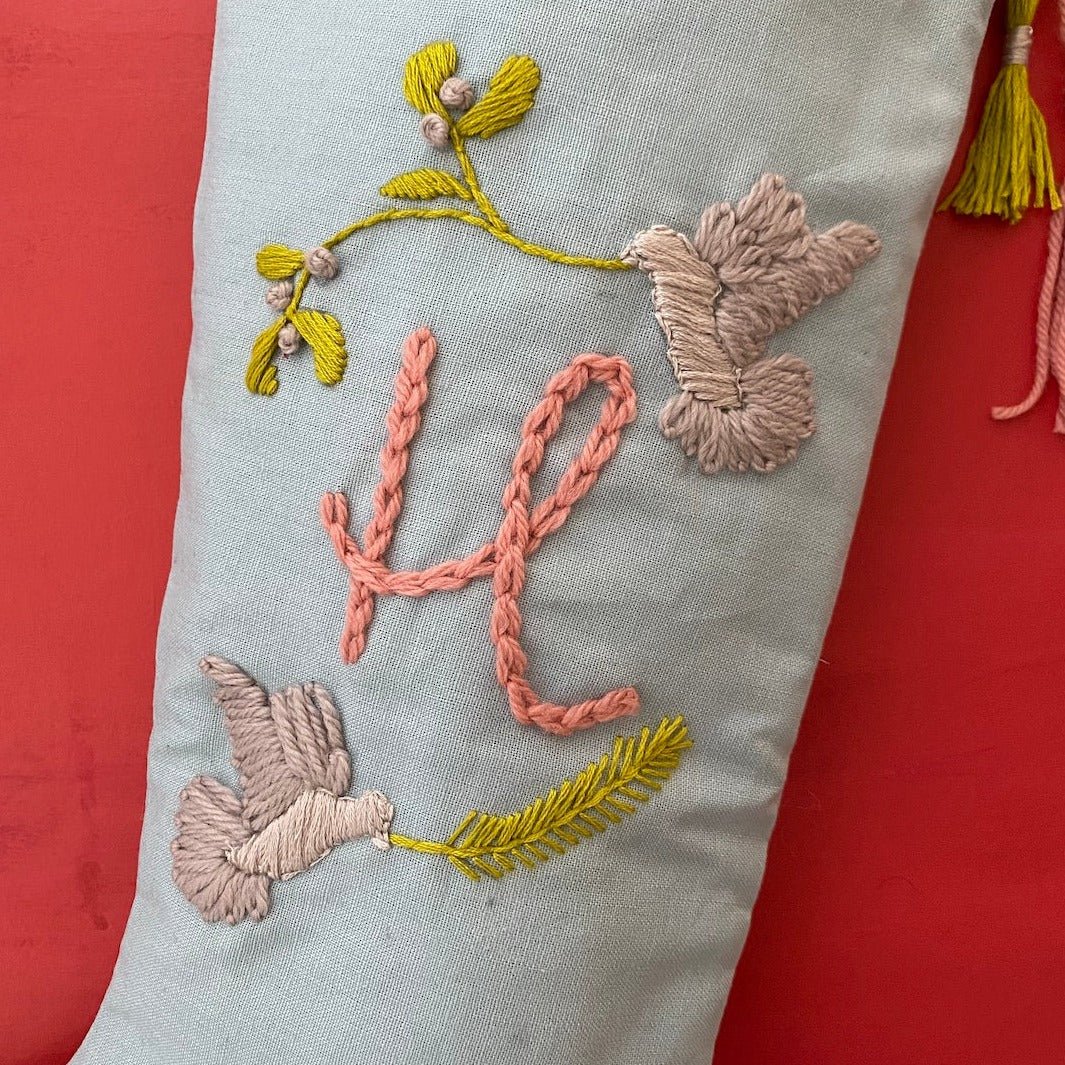 Personalised Turtle Doves Stocking - DIGITAL DOWNLOAD - MakeBox & Co.