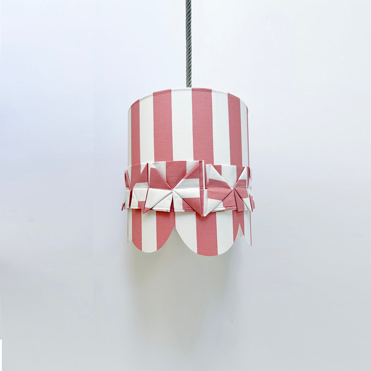 Rose Striped & Scalloped Lampshade Making Kit - MakeBox & Co.