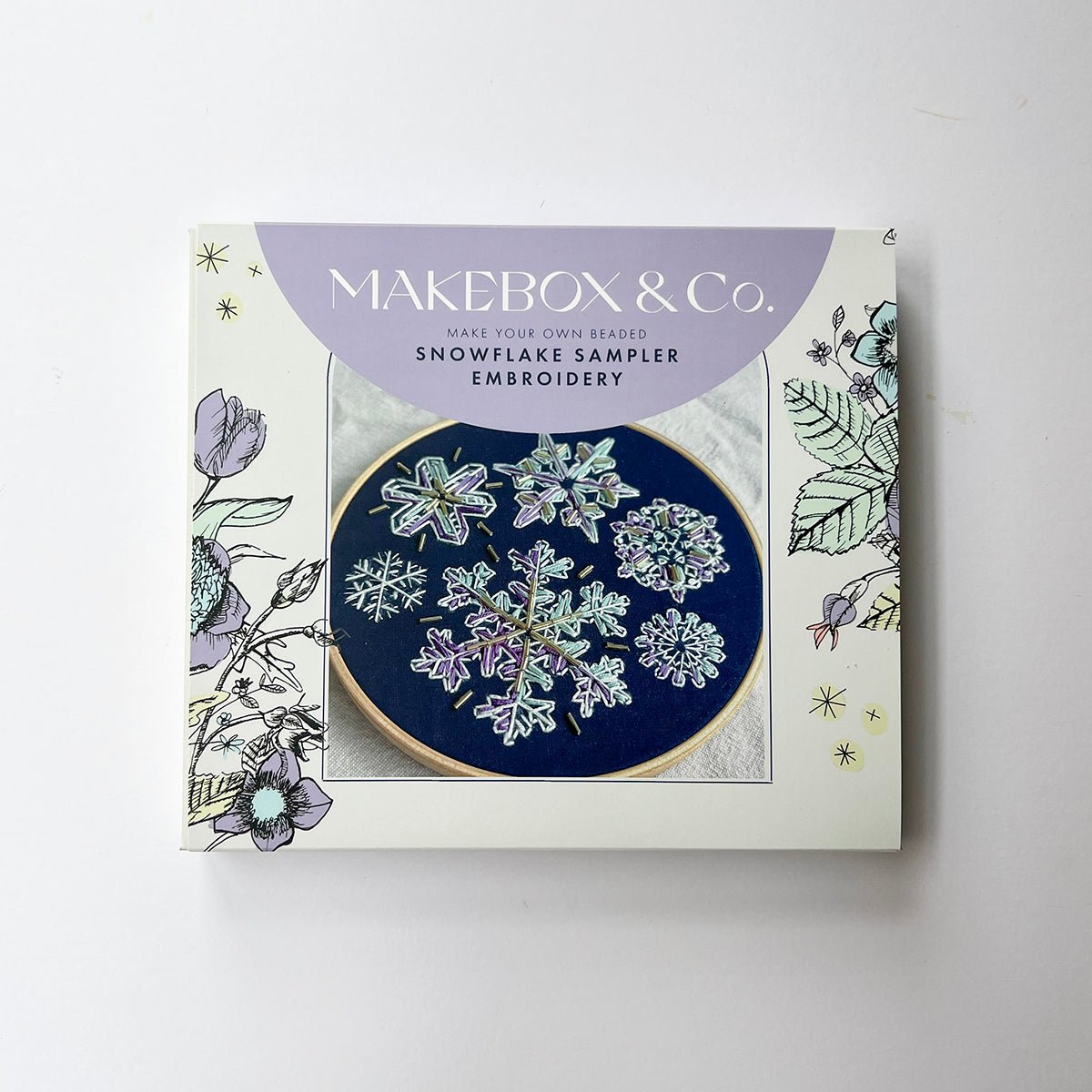 Snowflake Sampler Embroidery - MakeBox & Co.
