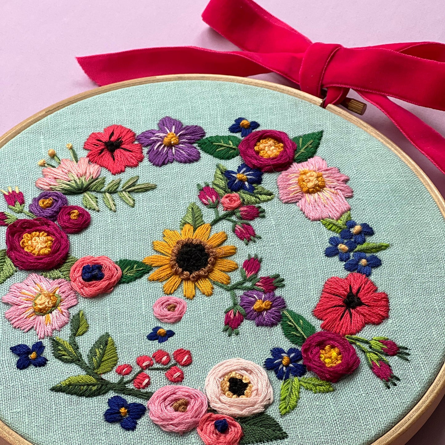 The Peace Sign Embroidery - Digital Download - MakeBox & Co.