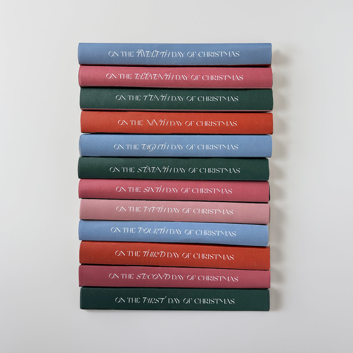 Luxury 12 Days Of Christmas Advent Embroidered Calendar