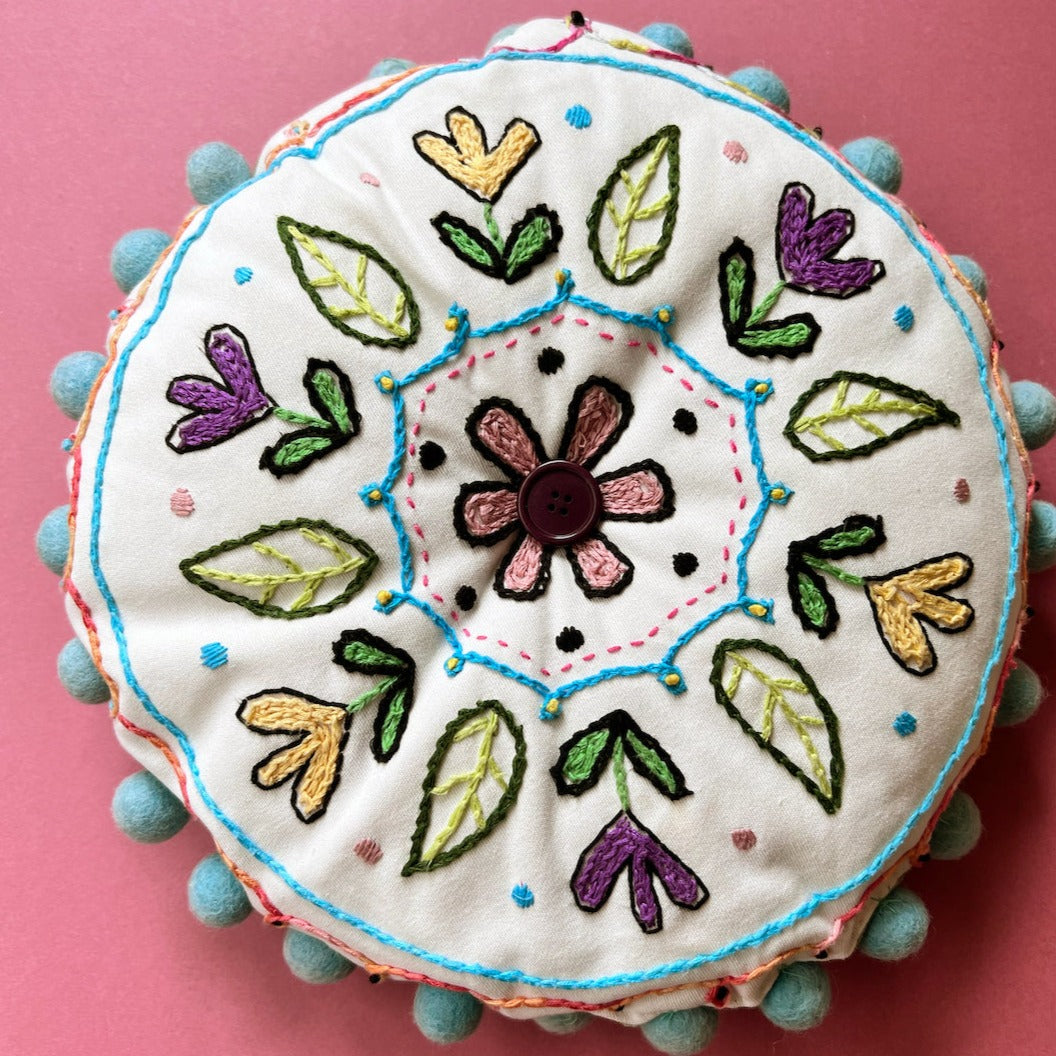 Tulip Folk Cushion - Digital Download