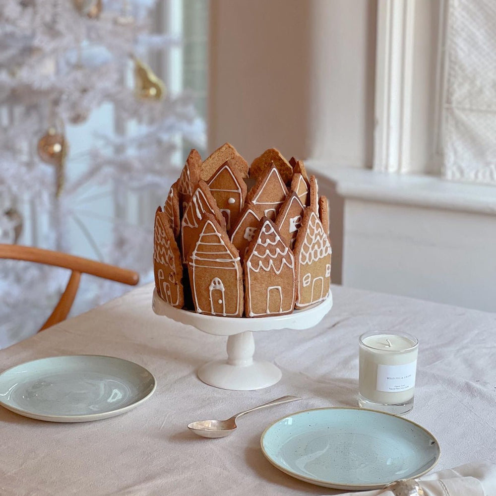 Gingerbread Villiage Spiced Chocolate Chrismas Cake - MakeBox & Co.