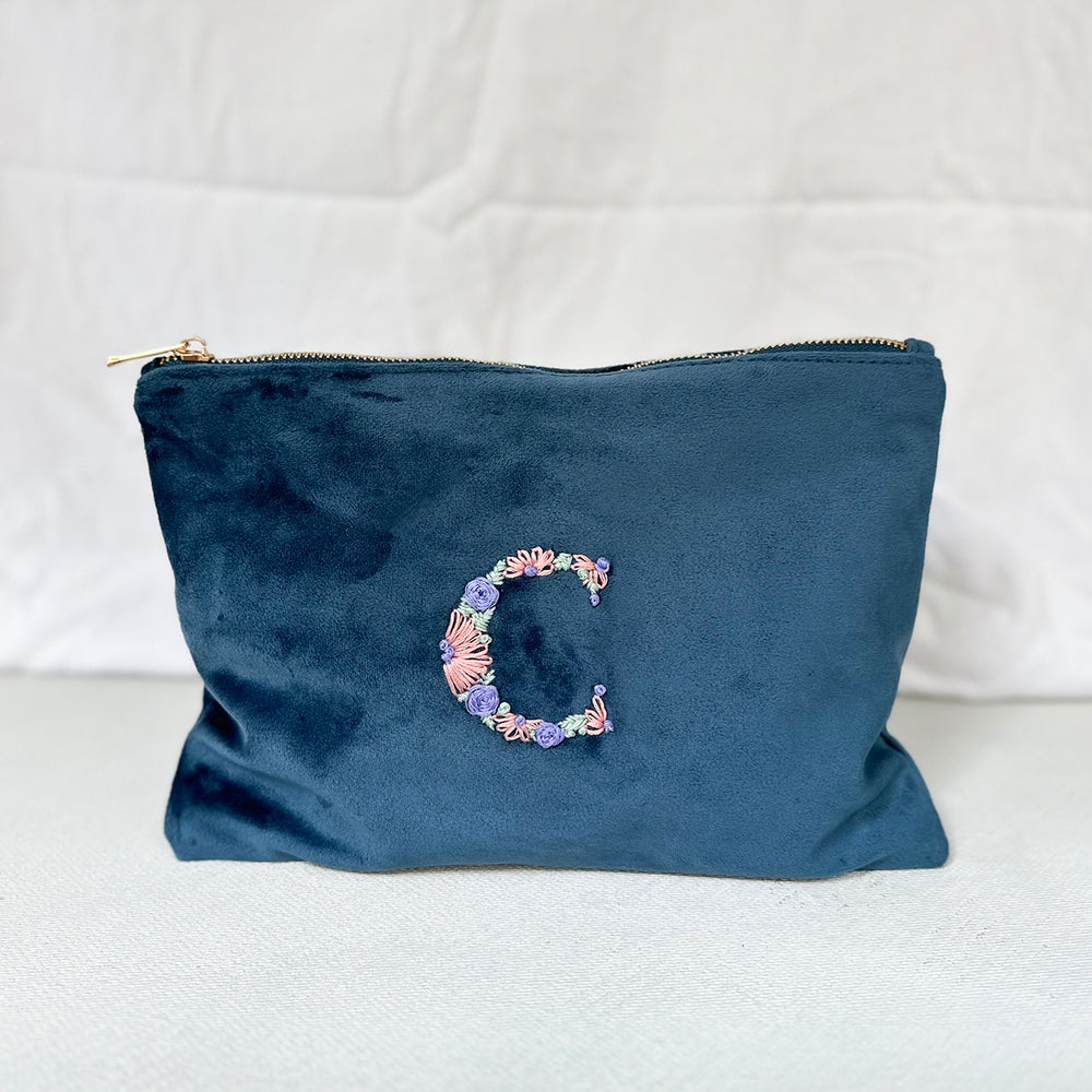 
                      
                        Topaz Velvet Alphabet Pouch Bag
                      
                    