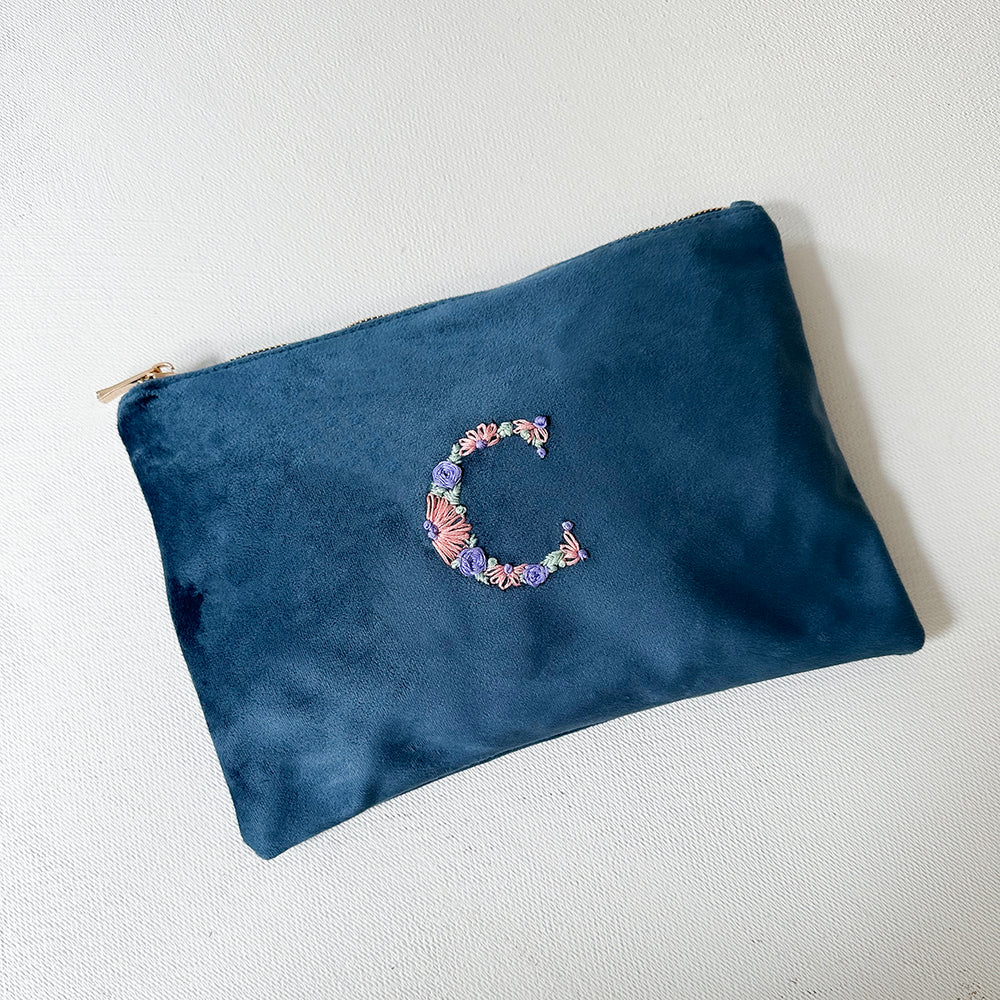 
                      
                        Topaz Velvet Alphabet Pouch Bag
                      
                    