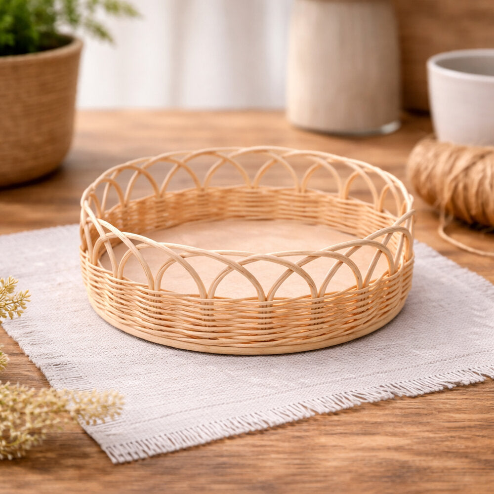 Mives Portekak Round Basket Making Kit, 16cm