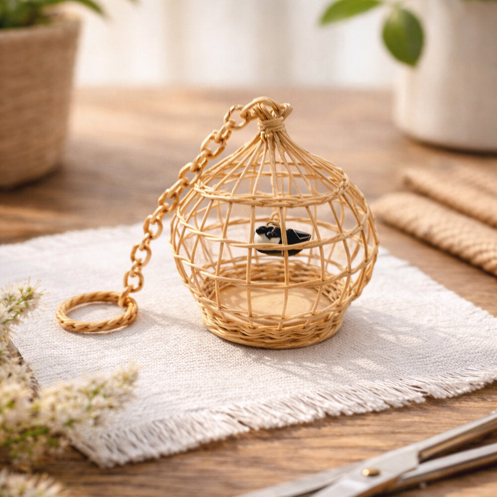 Mives Portekak 16cm Birdcage Basket Making Kit
