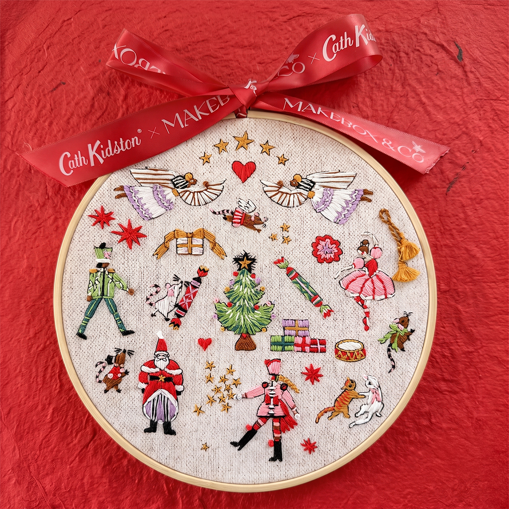 Cath Kidston Nutcracker Advent Embroidery, 8 inch