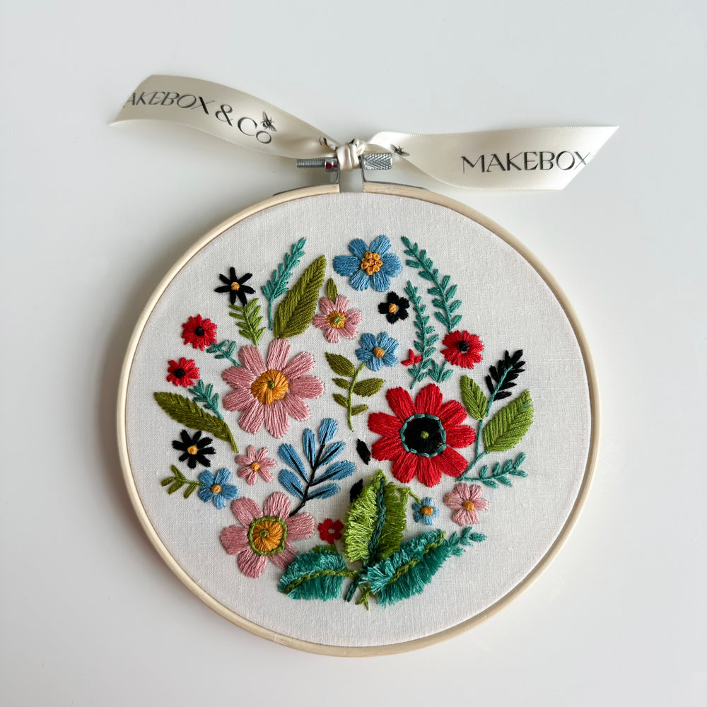 
                      
                        Wildflower Meadow embroidery, cream, 7 inch
                      
                    