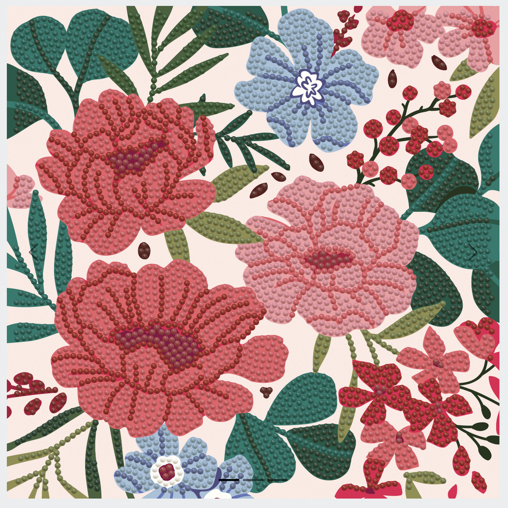 Diamond Dotz® Painting Kit, Floral Tile
