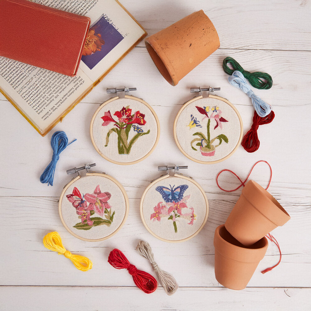 
                      
                        RHS Butterfly and Flora Set of 4 Embroidery Kit
                      
                    