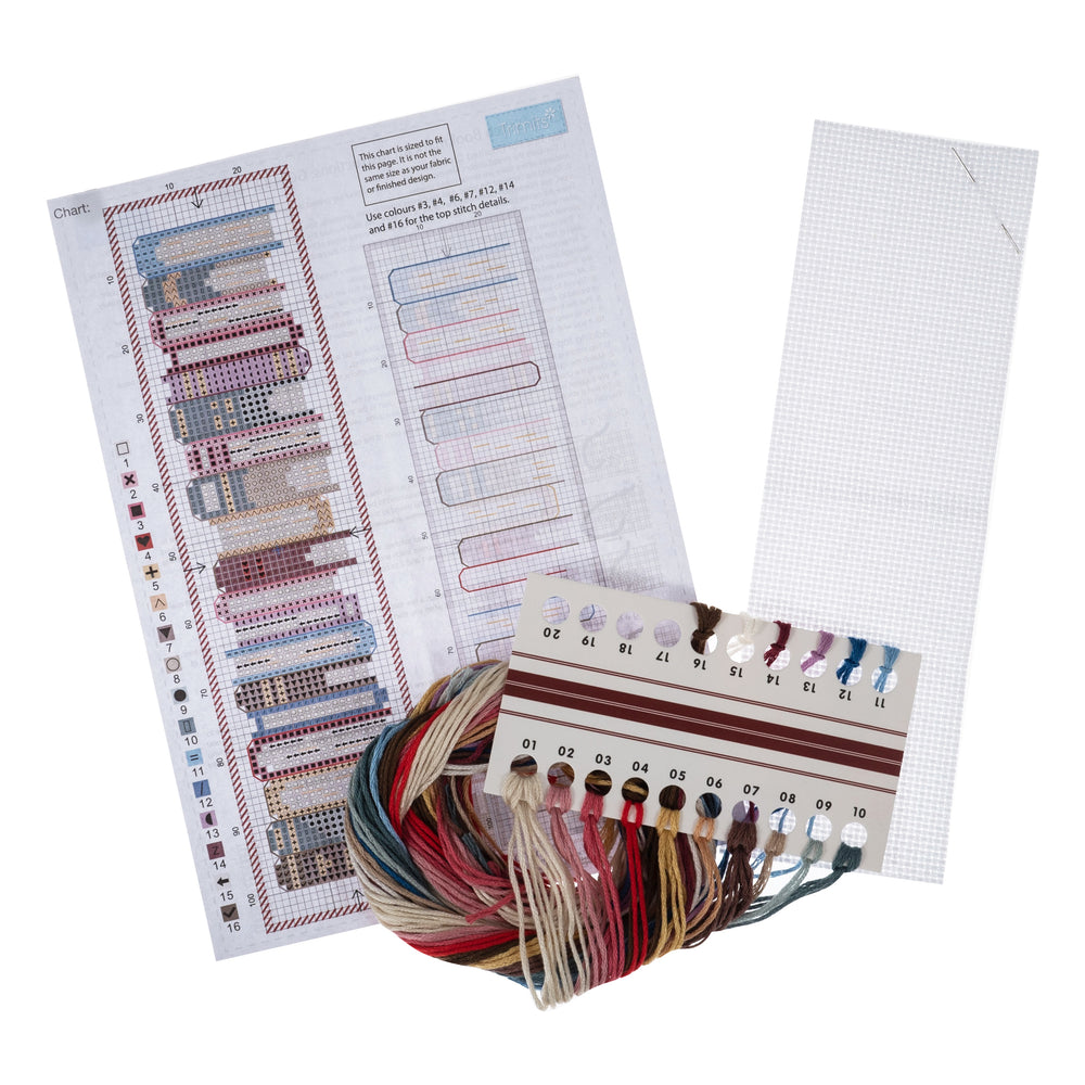 
                      
                        Counted Cross Stitch Kit: Bookmark: Books
                      
                    