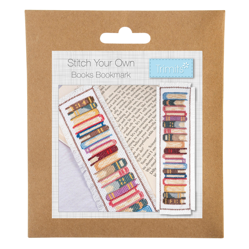 Counted Cross Stitch Kit: Bookmark: Books