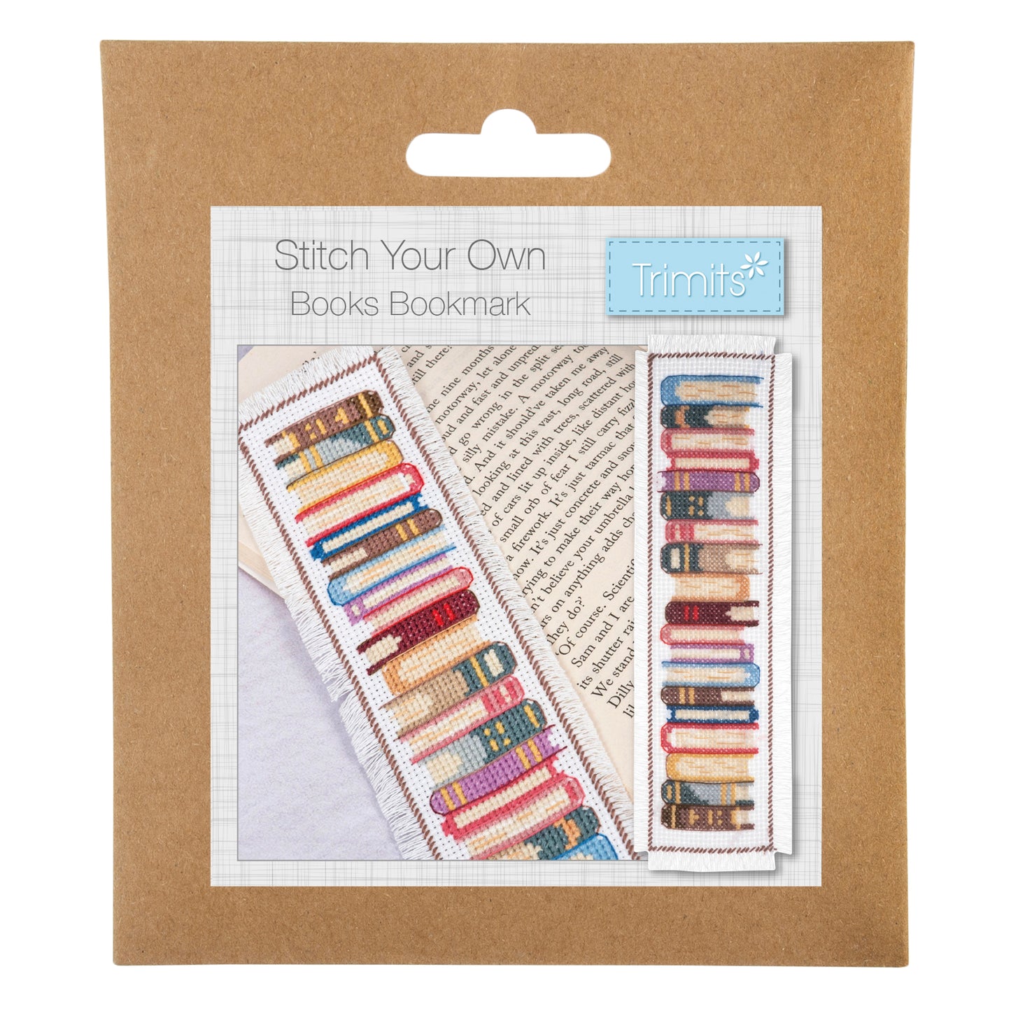 Trimits Mini Counted Cross Stitch Bookmark: I Love Books Trimits Mini Counted Cross Stitch Bookmark: I Love Books