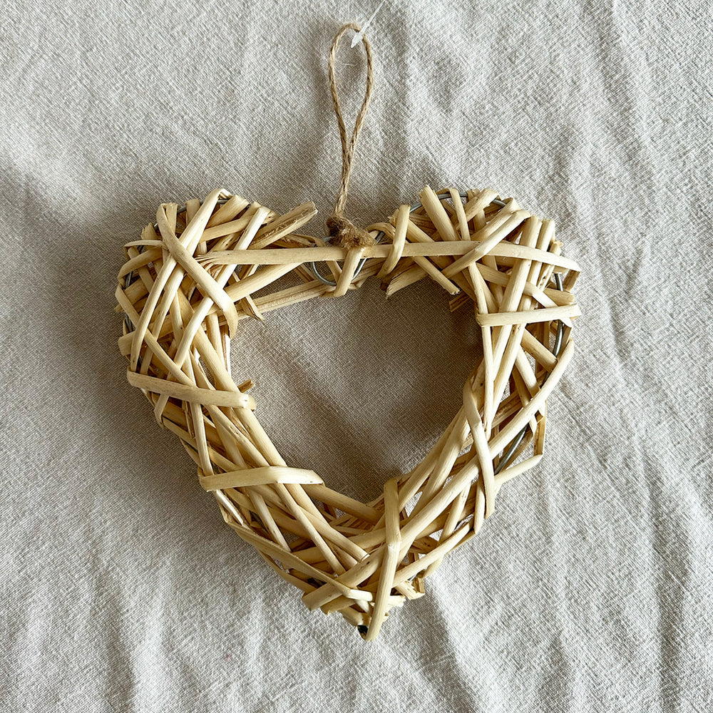 20cm Heart Willow Wreath Base