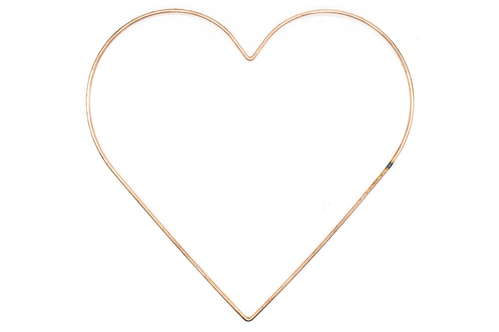 Metal Heart Base - 12 inch