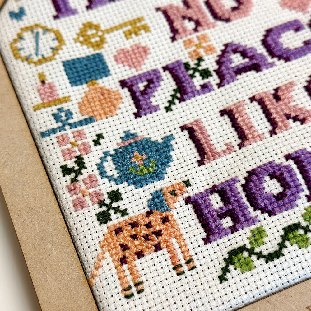 
                      
                        There's No Place Like Home Cross Stitch with wooden frame
                      
                    