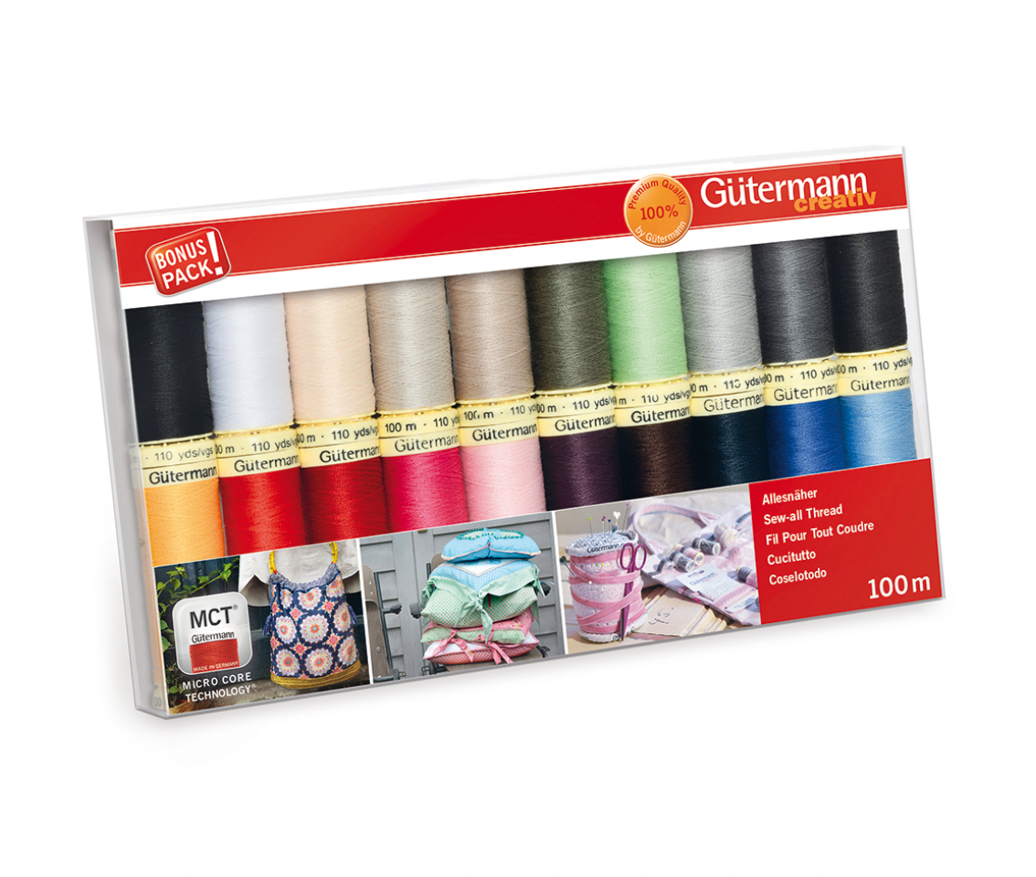 Sew-All Gutermann Thread Set - 20 x 100m: Assorted Colours