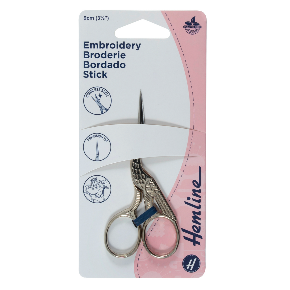 
                      
                        Stork Embroidery Scissors, 9cm/3.5in
                      
                    